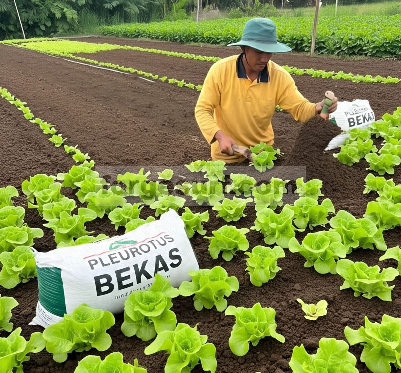 Substrat Pleurotus bekas sebagai pupuk organik untuk meningkatkan hasil dan kesuburan tanah: kasus produksi selada daun muda