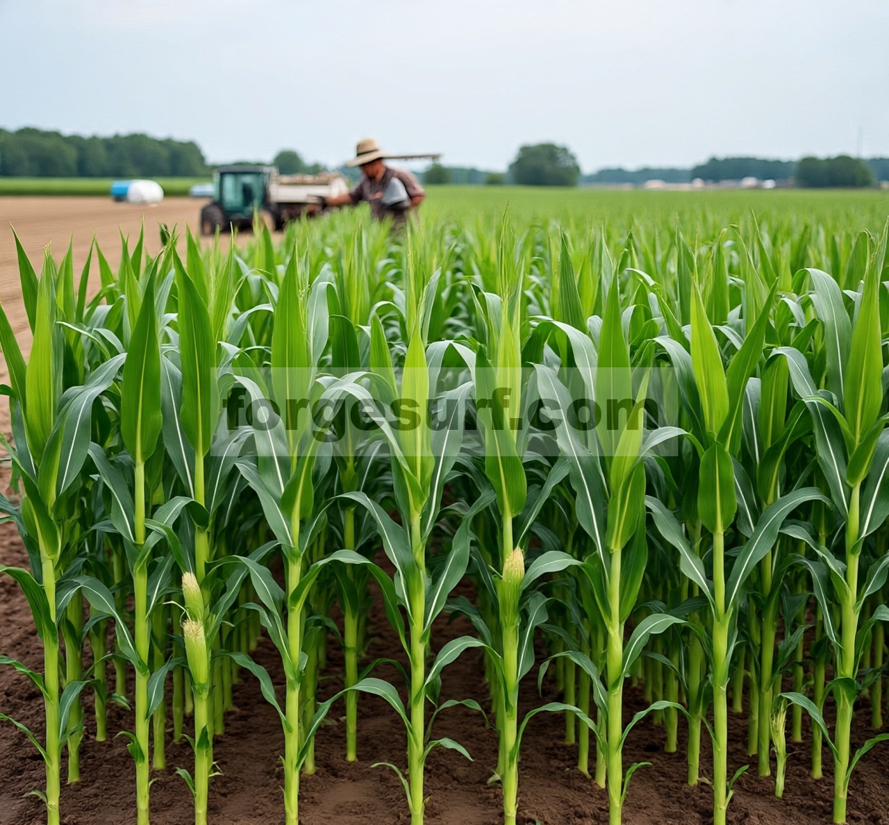 Mengoptimalkan frekuensi pemberian nitrogen untuk meningkatkan akumulasi bahan pasca pembungaan, hasil dan efisiensi penggunaan air/nitrogen pada jagung yang ditanam rapat dan diirigasi tetes.