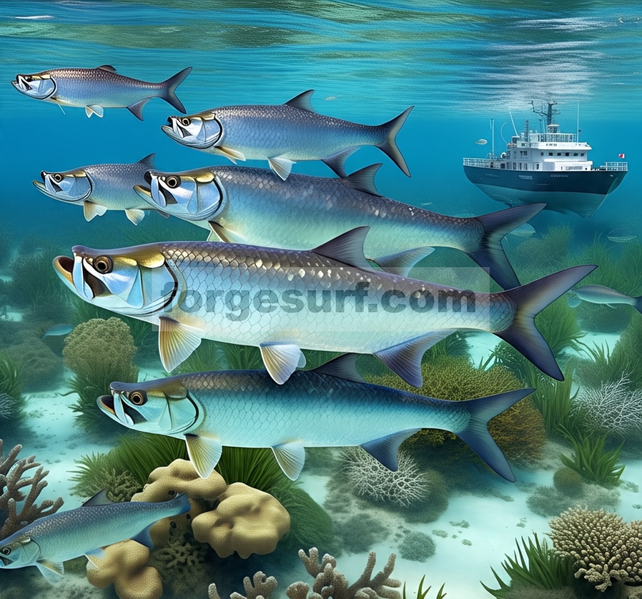 Mensintesis Dukungan untuk Hipotesis Entrainment Melalui Siklus Hidup yang Eksplisit Secara Spasial, Pengembaraan dan Keruntuhan Ikan Tarpon Atlantik ( Megalops atlanticus )
