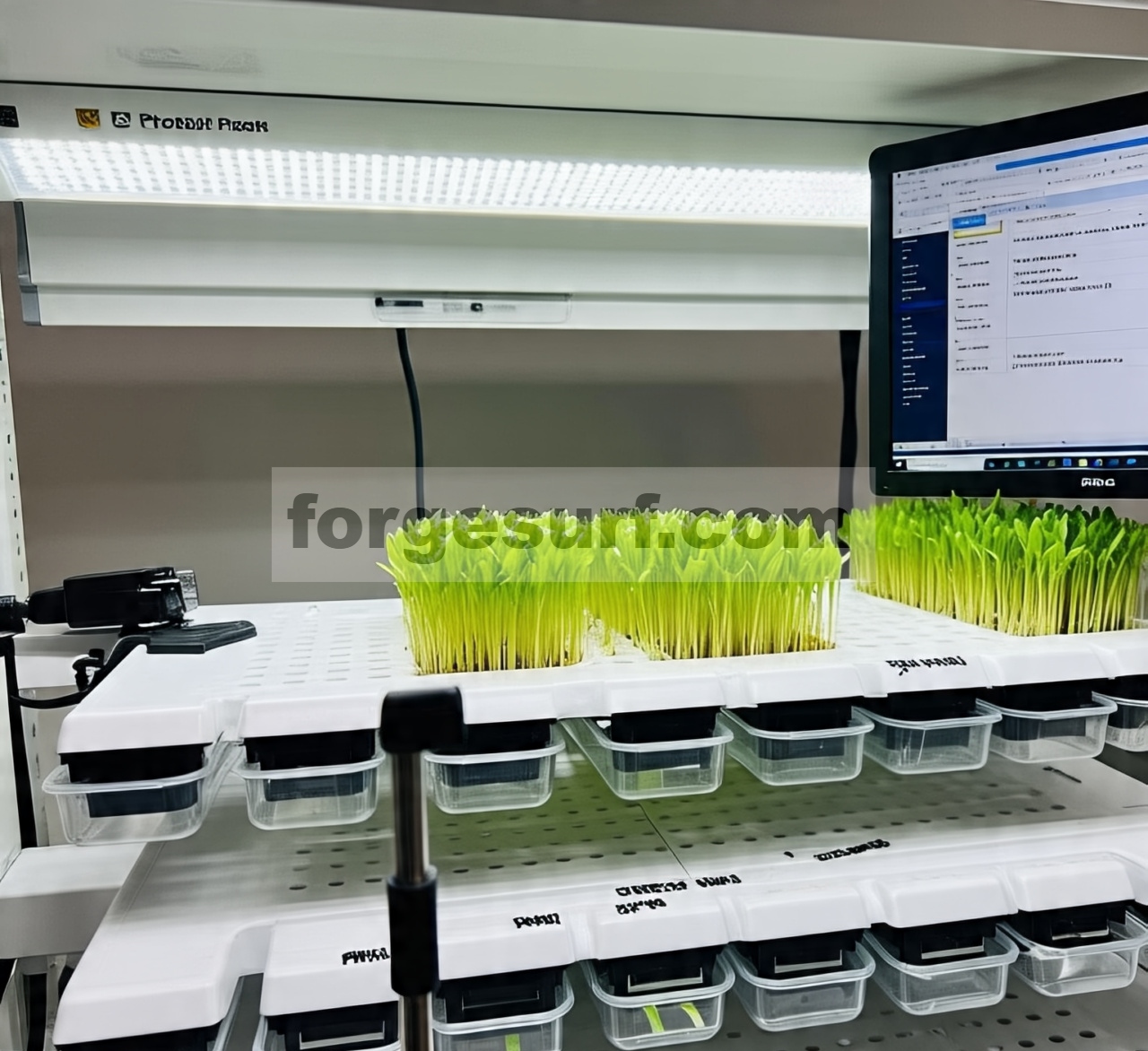 Analisis perbandingan metabolit primer dan sekunder pada bibit gandum ( Triticum aestivum L.) yang dibudidayakan dengan kepadatan fluks foton fotosintesis dan periode pertumbuhan yang berbeda